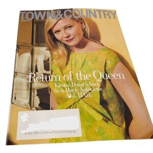 Town & Country Magazine September 2025 Issue Kirsten Dunst Return Of The Queen